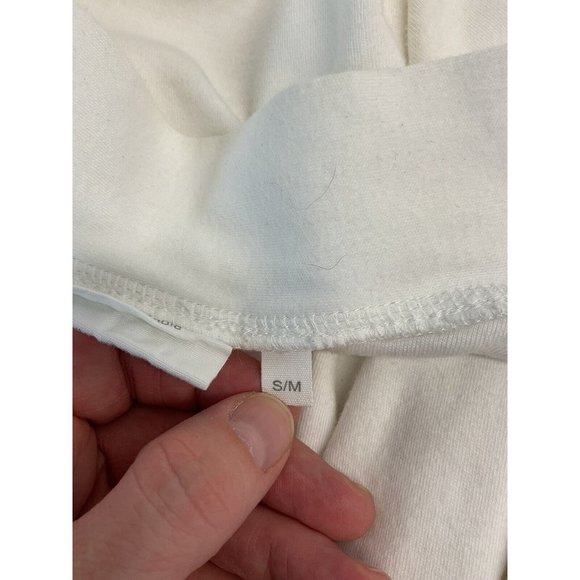 UNDER THE CANOPY Organic Cotton Womens Robe S/M White Long Sleeve Belt - Picture 6 of 9